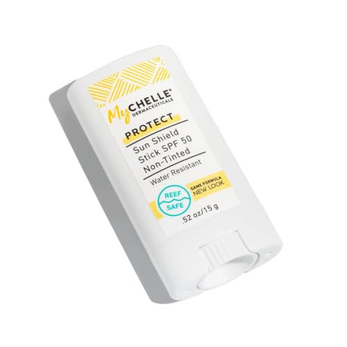 Mychelle Dermaceuticals Sun Shield Stick Spf 50 Non Tinted Natural Liquid Zinc Sunscreen Vitamin E And Jojoba Water Resistant Up To 80