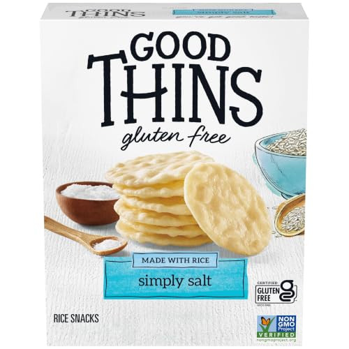 Good Thins Simply Salt Rice Snacks Gluten Free Crackers 3.5 Oz
