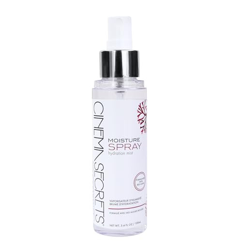 Cinema Secrets Moisture Spray Plus Hydrating Mist Red Algae Face Spray For Moisture Skin Prep Collagen Support Refreshes Makeup And Soothes
