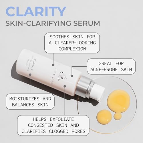 Cosmedix Clarity Skin Clarifying Serum Moisturizing Facial Serum For Smoother Clearer Looking Skin And Natural Glow Moisture Rich Skin Care