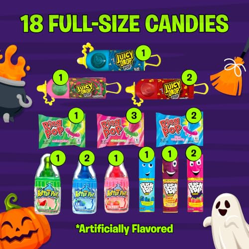 Halloween Candy Variety Pack 18 Ct Ring Pop Push Pop And More