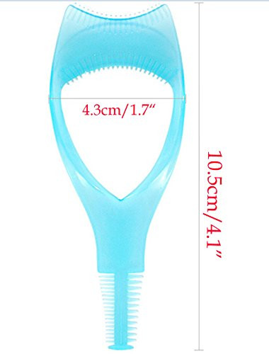 Yueton 2Pcs 3 In 1 Makeup Eyelash Tool Upper Lower Lash Mascara Applicator Guide Eyelash Comb Cosmetic Tool