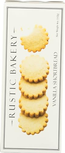 Rustic Bakery Cookie Vanilla Shortbread 4 Ounce