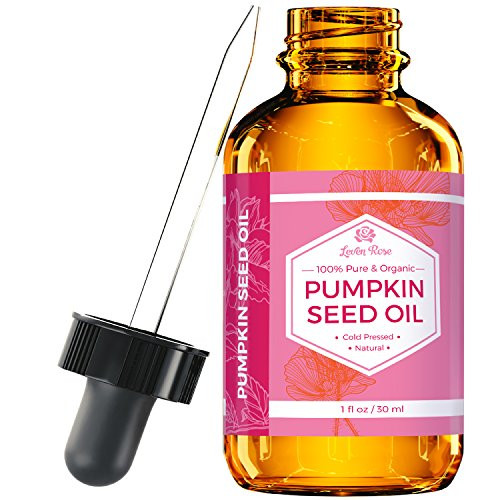 Leven Rose Organic Pumpkin Seed Oil For Hair Growth 1 Oz 100 Percent Pure Cold Pressed Pumpkin Oil For Damaged Hair Dry Skin And Nails