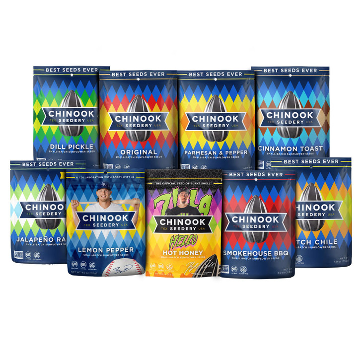 Chinook Seedery Sunflower Seeds To Eat Variety Pack 4 Oz 12 Pack
