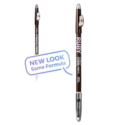 Kiss Go Brow Eyebrow Wooden Pencil Dark Brown 6 Pieces