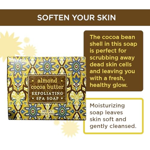 Greenwich Bay Luxury Almond Cocoa Butter 10.5 Vegetable Soap Bar