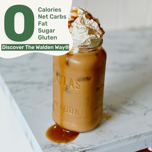 Walden Farms Caramel Coffee Creamer Zero Calorie Gluten Free Low Carb Keto Friendly Sugar Free Rich Caramel Flavor 12 Oz Bottle