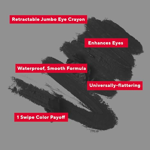 Mirabella Blackmail Retractable Eye Crayon Waterproof Jumbo Eye Pencil And Cream Eyeshadow Stick Long Wear Black Eyeshadow For Women
