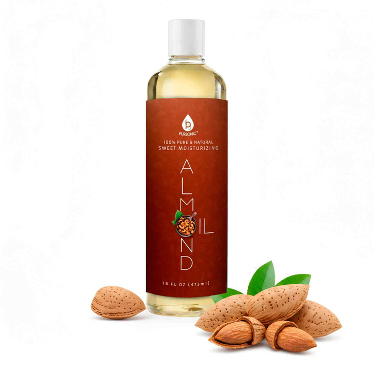 Pursonic 100 Percent Natural Sweet Almond Oil For Skin Nourishing Formula For Body And Hair Care Aromatherapy Moisturizing And Massage
