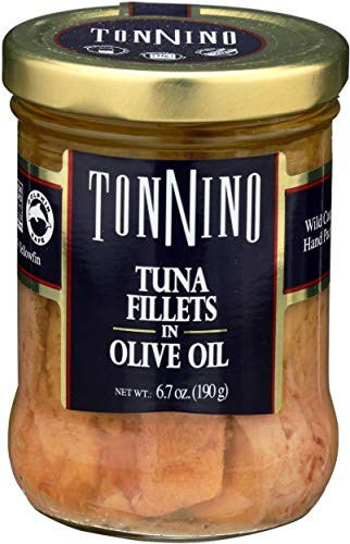 Tonnino Olive Oil Yellowfin Tuna Fillets Fad Free Wild Caught 6.7 Oz 6Pk