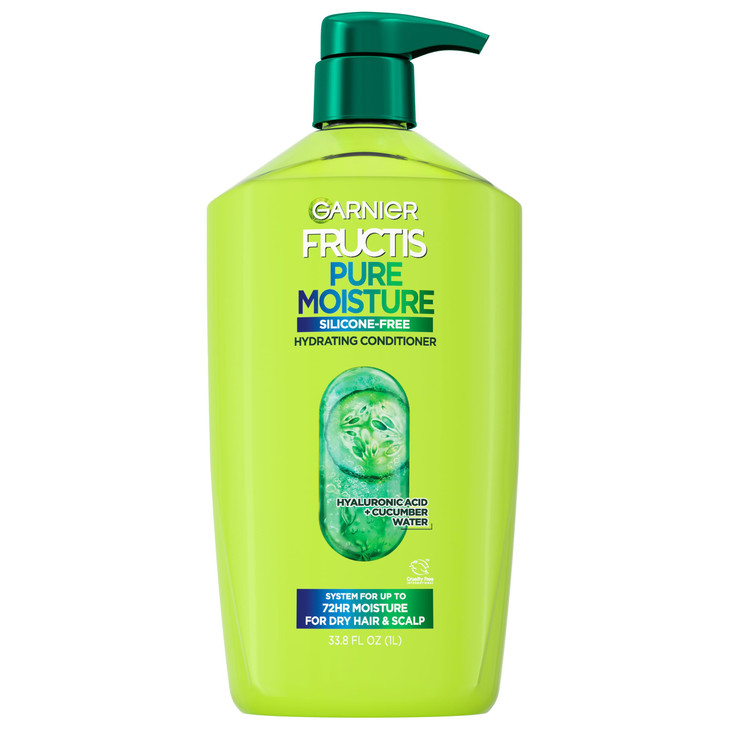 Garnier Fructis Pure Moisture Hydrating Conditioner for Dry Hair and Scalp, 32.3 Fl Oz, 1 Count (Packaging May Vary)