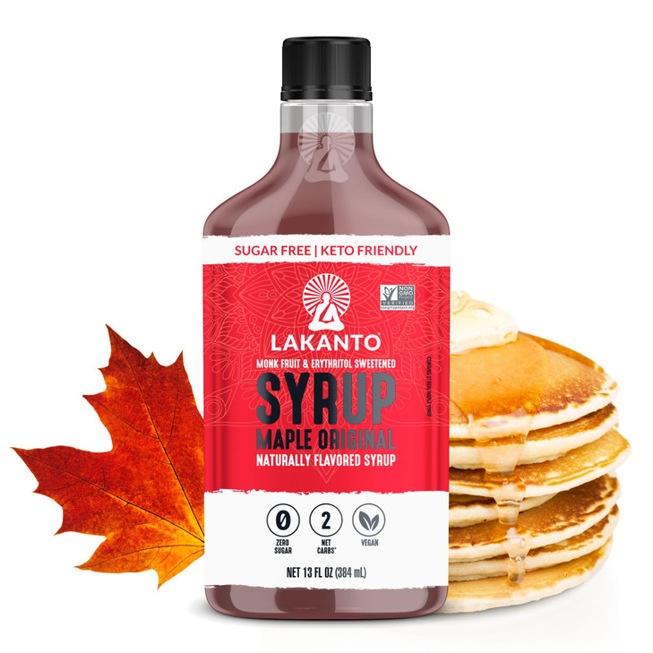 Lakanto Sugar Free Maple Syrup Monk Fruit Sweetened 13 Fl Oz Keto Vegan