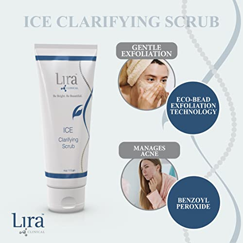 Lira Clinical Ice Clarifying Face Scrub Plant Stem Cells 4 Fl Oz