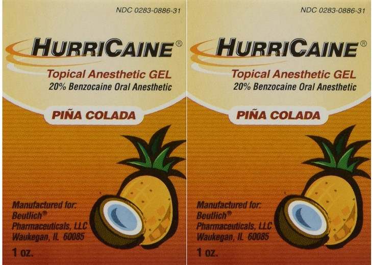 Yeegfeyuu Beutlich Lp Pharmaceuticals Hurricaine Topical Anesthetic Gel Pina Colada 1 Ounce Pack Of 2