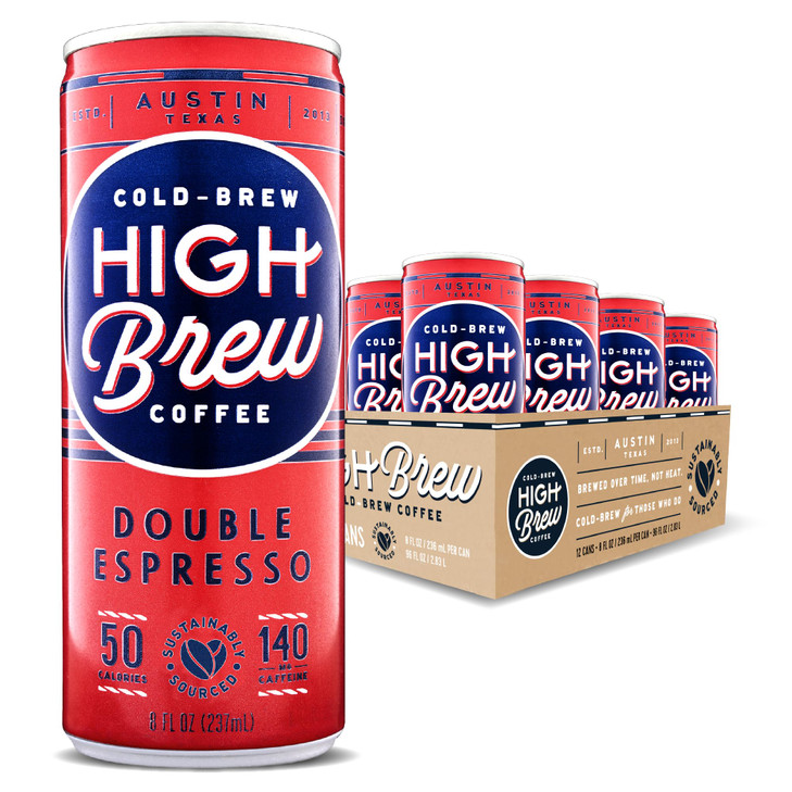 High Brew Coffee Lightly Sweetened Cold Brew Iced Coffee With Pure Cane Sugar 140 Mg Natural Caffeine Patiently Brewed Never Heated.
