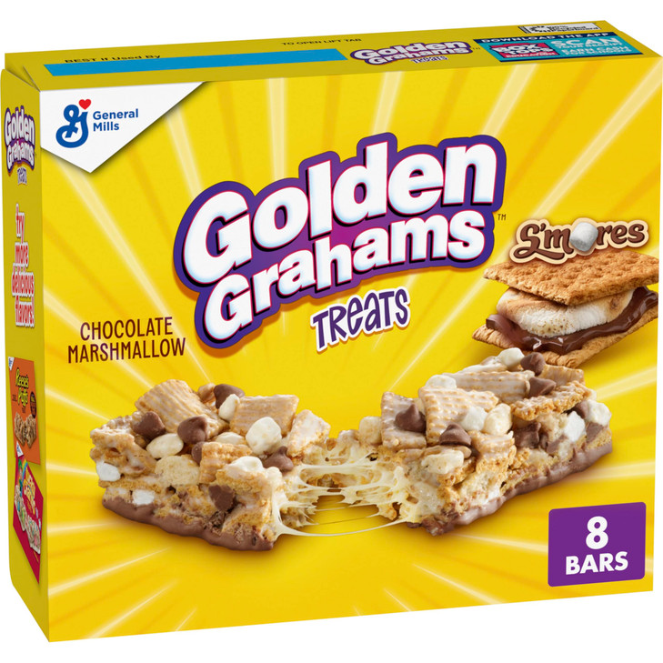 Golden Grahams S Mores Cereal Treat Bars Snack Bars 8 Ct 8.48 Oz