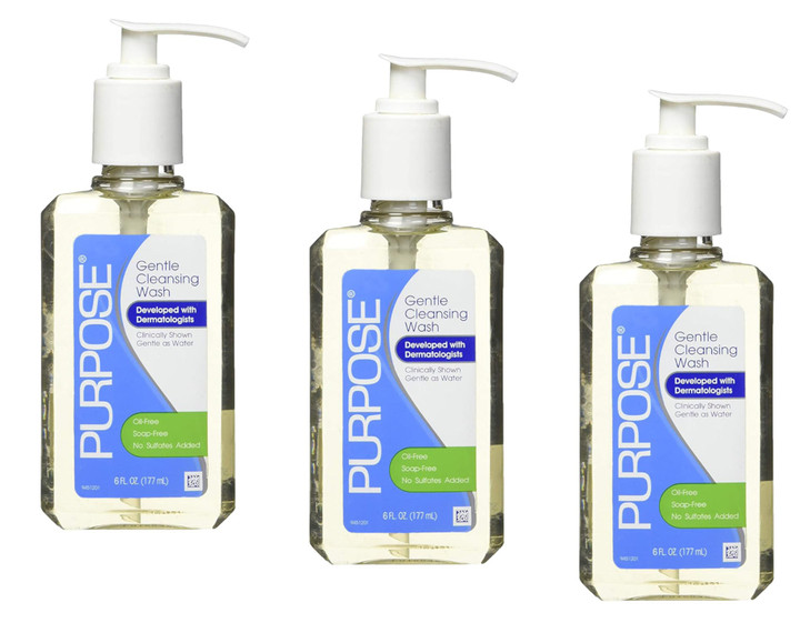 Purpose Gentle Cleansing Wash Oil Free Soap Free No Sulfates Added 6 Fl Oz Pack Of 3