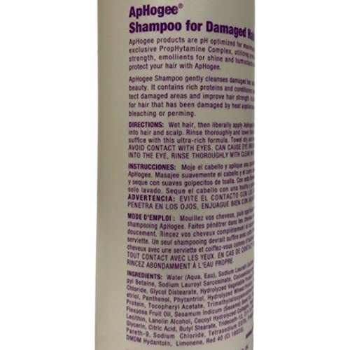 Aphogee Shampoo For Damaged Hair 16 Fl Oz Pack Of 3 Restores Strength Shine And Manageability