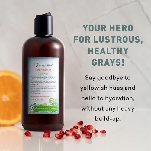 Just Nutritive Gray Hair Conditioner Gray Hair Treatment Just Natural Hair Care Natural Conditioner 16 Oz