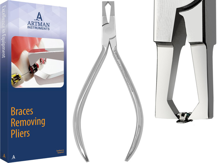 Artman Instruments Braces Removal Tool Orthodontic Bracket Removing Pliers Medical Grade Stainless Steel Autoclavable Easy Braces Removing