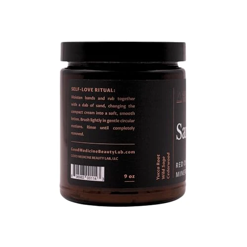 Sand Red Mineral Polish For Body And Face Deep Exfoliator Scrub With Desert Mineral Sand Natural Ingredients Skincare For Women And Men 9 Oz