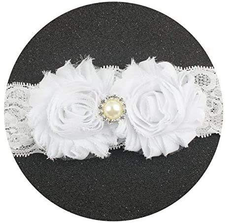 Gugelives Miugle Baby Christening Headbands Baby Girl Baptism Headbands With Bows White 0 3Years