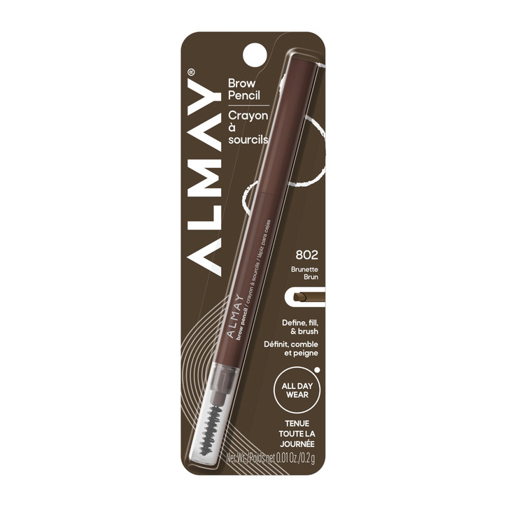 Almay Brow Pencil With Spoolie Brush 802 Brunette