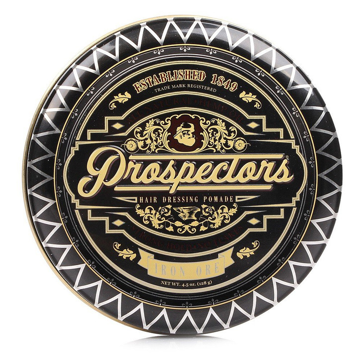 Prospectors Pomade Iron Ore Hair Styling Pomade For Men Strong Hold No Flakes Natural Shine Moisturizes Hair For Any Hairstyle Paste Molding
