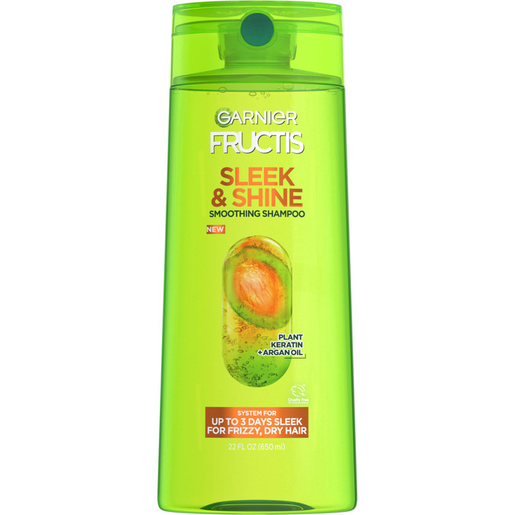 Garnier Fructis Sleek And Shine Shampoo Frizzy Dry Unmanageable Hair 22 Fl. Oz. Packaging May Vary