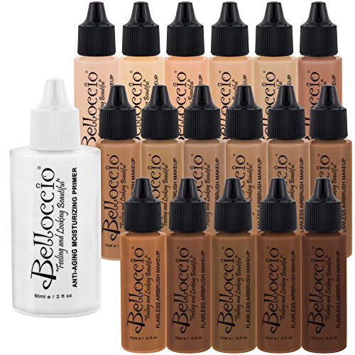 Belloccio Master Set All 17 Foundation Shades Of Airbrush Cosmetic Makeup