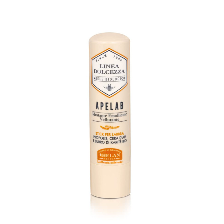 Helan Linea Dolcezza Apelab Lip Balm In Stick With Shea Butter Beeswax And Propolis Against Chapping Lip Repair From Sun And Cold Soothing
