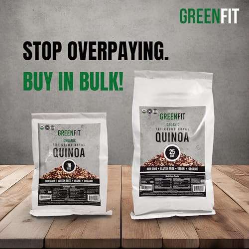 Greenfit Royal Organic Tri Color Quinoa Non Gmo Gluten Free Vegan And Organic Complete Protein High Fiber Low Calorie Tri Color Quinoa 10