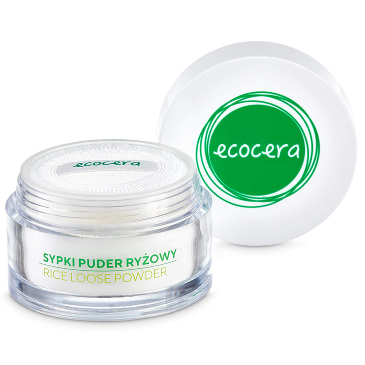 Ecocera Rice Loose Powder Perfect For Oily And Combination Skin Hypoallergenic Delicate Transparent Light Race Fixer 15G