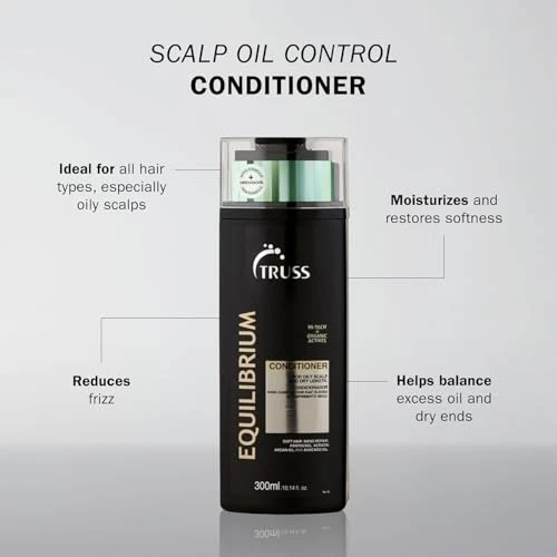 Truss Equilibrium Conditioner Oily Scalp Keratin Argan Oil 10.14 Oz