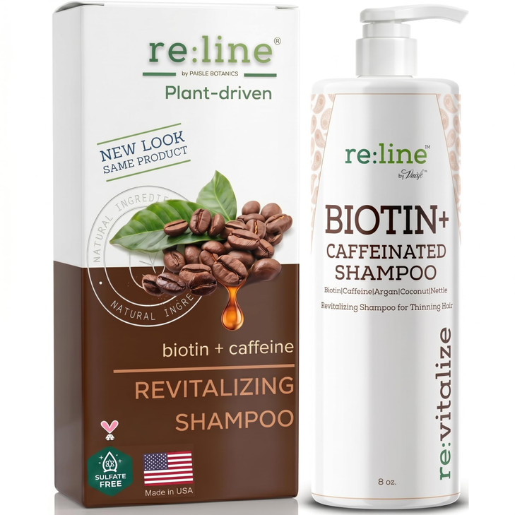 Caffeine Shampoo For Hair Growth And Thickness Biotin Thickening Shampoo For Thinning Hair For Women And Men With Coconut Oil And Rice Water
