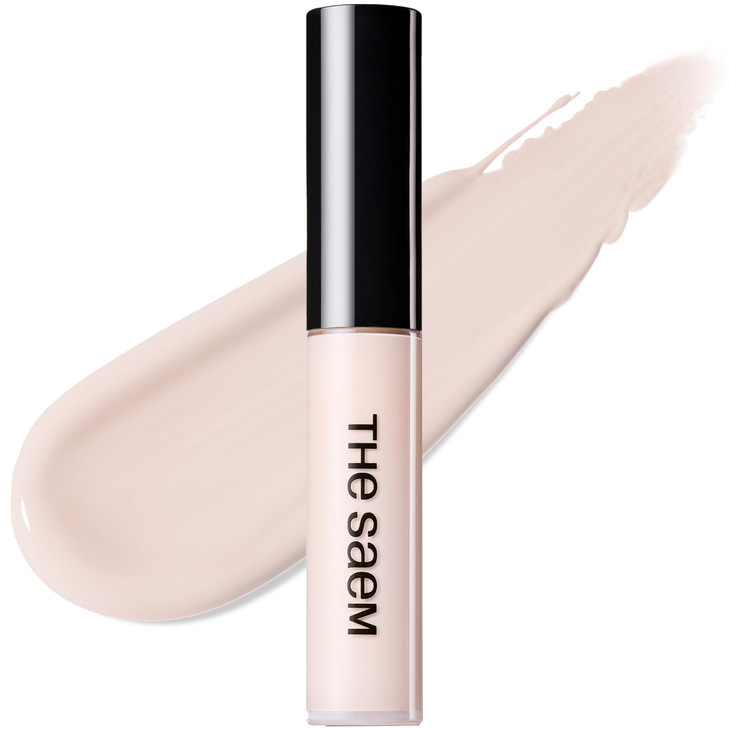 The Saem Cover Perfection Tip Concealer Highlighting Concealer For Luminous Glow And Defined Radiant Look 0.2 Fl Oz 6.5G Brightener