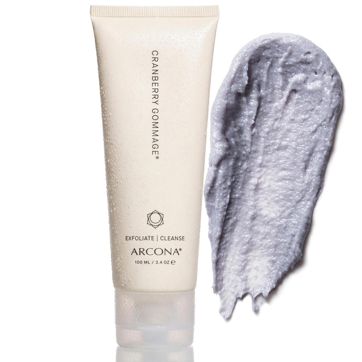 Arcona Cranberry Gommage Purifying Face Scrub To Exfoliate And Unclog Pores Brighten Tone And Resurface Skin With Zeolite Blueberry Natural