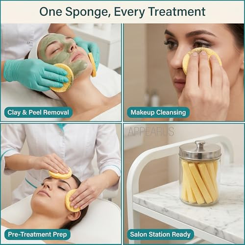 Appearus Compressed Pva Facial Sponge Sticks For Estheticians 240 Count