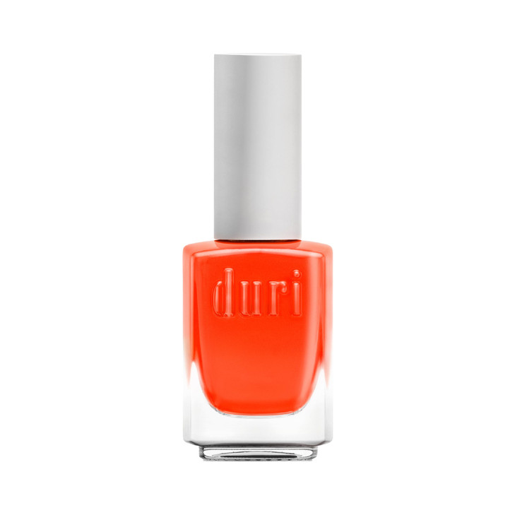 Duri 153N Bedeviled Nail Polish Neon Orange Matte Finish Fast Drying Lasting 0.45 Fl Oz