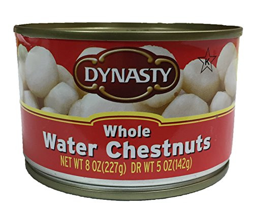 Dynasty Kosher Canned Water Chestnuts 8Oz Per Can Whole 4 Can