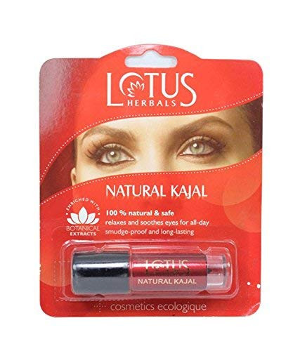 Lotus Herbals Natural Kajal 100 Percent Natural And Safe 4 G Pack Of 3