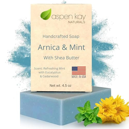 Arnica Soap Bar With Arnica Oil Shea Butter And Essential Oils. 4.5 Oz