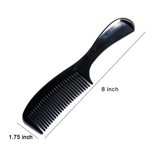 Soft N Style 2 Pack 8 Inch Styling Essentials Round Handle Comb Included 5 Favorict Pocket Comb