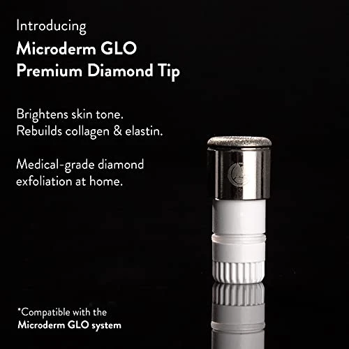 Microderm Glo Premium Diamond Microdermabrasion Tips By Microderm Glo Medical Grade Stainless Steel Accessories Patented Safe3D Technology