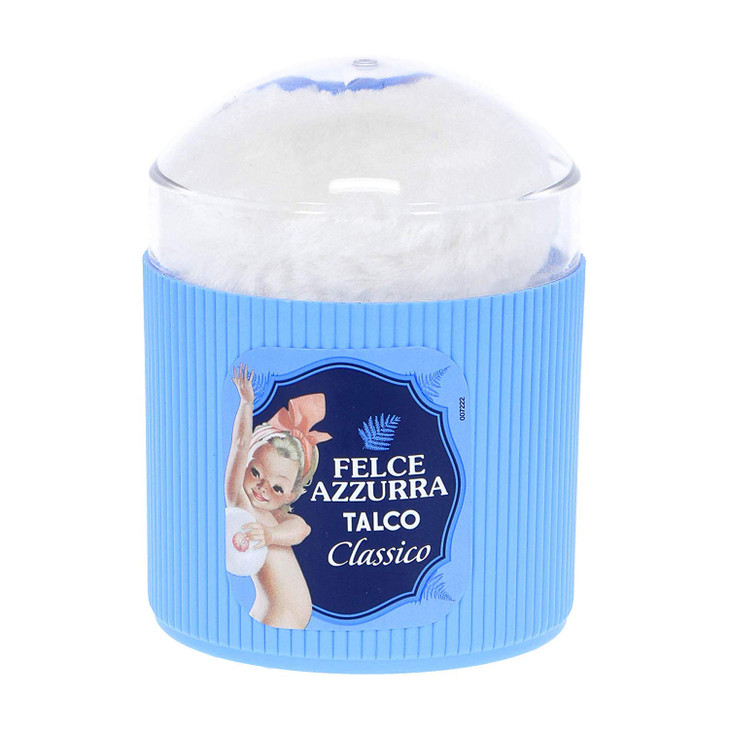 Paglieri Felce Azzurra Talcum Powder Classic Scent Free Powder Puff Italian Import By Felce Azzurra