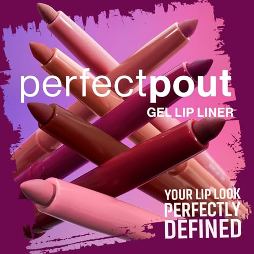 Wet N Wild Lip Liner Perfect Pout Matte Retractable Gel Lip Liner Pencil Plum Together