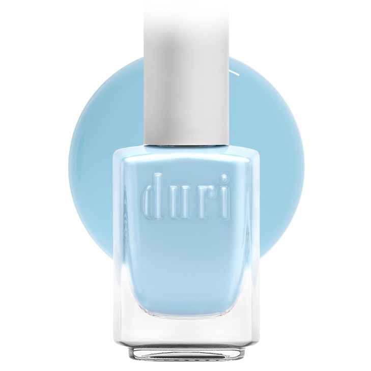 Duri Nail Polish Warm Color Collection Glossy Finish Fast Drying Full Coverage Long Lasting 0.45 Fl Oz Cloud True Blue