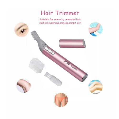 Tongtletech Mini Rotatable Lady Shaver Electric Bikini Facial Precision Trimmer Eyebrow Shaper Razor Kit Underarm Leg Body Hair Remover