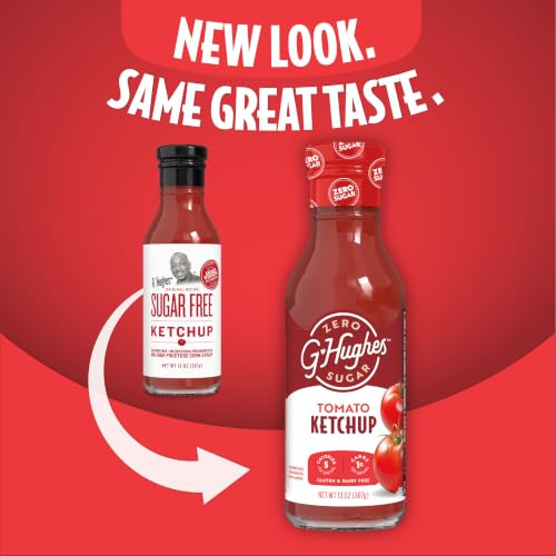 G Hughes Sugar Free Ketchup Low Carb Gluten Free 13 Oz 1 Pack
